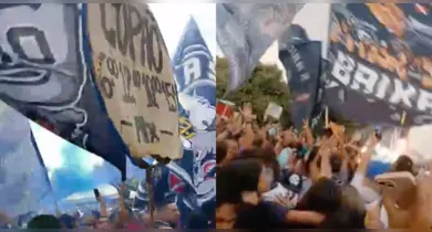 Imagem ilustrativa da notícia: Vídeo: torcida lota Portal da Amazônia para jogo do Remo