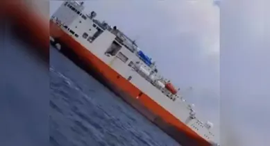Imagem ilustrativa da notícia: Após mais de uma semana encalhado, navio marcante é retirado no Marajó