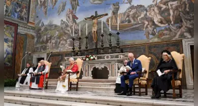 Imagem ilustrativa da notícia: Rei Charles III e Papa fazem oração inédita após 500 anos