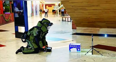 Imagem ilustrativa da notícia: PM realiza simulação de crise com explosivos em shopping de Belém