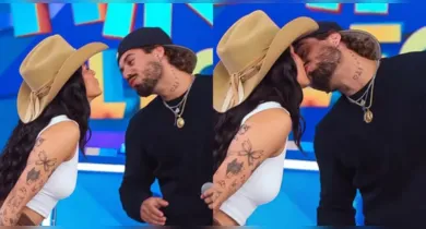 Imagem ilustrativa da notícia: Zé Felipe e Ana Castela dão primeiro beijo em público; VEJA FOTOS