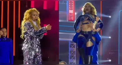 Imagem ilustrativa da notícia: VÍDEO: Joelma “pisca” e muda de figurino ao vivo em show de Brasília