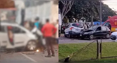 Imagem ilustrativa da notícia: Colisão entre veículos deixa vítimas presas às ferragens na BR-316