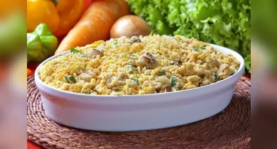 Imagem ilustrativa da notícia: Farofa de Natal: 3 receitas deliciosas e práticas para a ceia