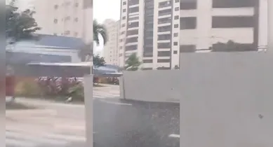 Imagem ilustrativa da notícia: Trânsito: temporal derruba parada de ônibus e causa transtorno em Belém