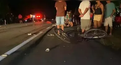 Imagem ilustrativa da notícia: Avó e neto morrem após carro colidir com bicicleta em Nova Timboteua