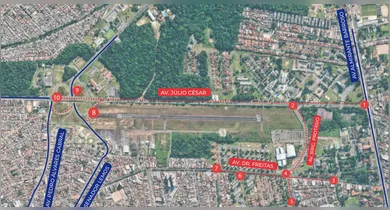 Imagem ilustrativa da notícia: Belém: veja quais vias já estão interditadas e as rotas alternativas