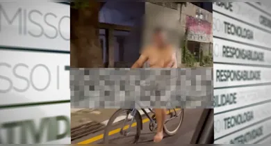 Imagem ilustrativa da notícia: VÍDEO: ciclista nu é filmado pelas ruas de Belém na madrugada 