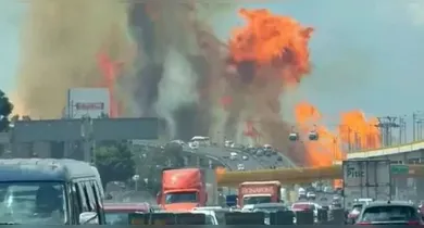 Imagem ilustrativa da notícia: VÍDEO: explosão de caminhão-tanque deixa 10 mortos e feridos no México