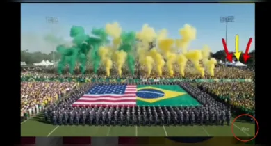 Imagem ilustrativa da notícia: Vídeo de manifestação pró-Bolsonaro nos EUA é produção de IA