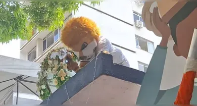 Imagem ilustrativa da notícia: Mascote do Remo faz provocação ao Paysandu no Círio de Nazaré