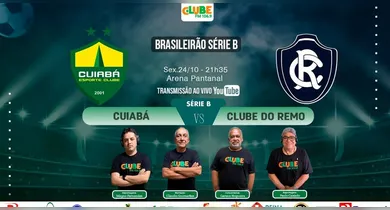 Imagem ilustrativa da notícia: Tem jogo no DOL e na Clube: ouça Cuiabá x Remo