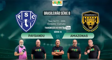 Imagem ilustrativa da notícia: Tem Jogo no Dol e na Clube: Ouça Paysandu x Amazonas, na Série B