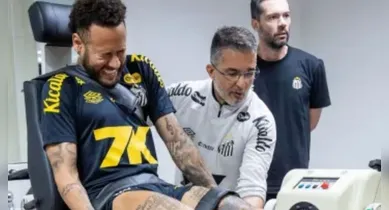 Imagem ilustrativa da notícia: Neymar perde 126 dias com lesões no Santos e tem piora na carreira