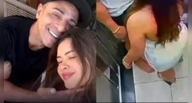 Imagem ilustrativa da notícia: Vídeo mostra marido agredindo mulher que caiu do 10º andar