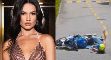 Imagem ilustrativa da notícia: Vídeo: Juliette sofre acidente de moto no dia do aniversário