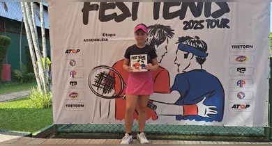 Imagem ilustrativa da notícia: Tenista revelação no Pará é campeã no torneio Nordeste-Nordeste