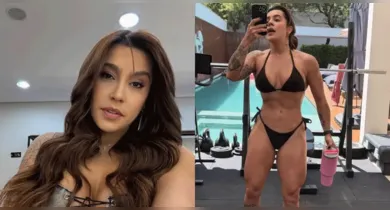 Imagem ilustrativa da notícia: Lauana Prado posa de biquíni preto e choca fãs com 'supercoxas'