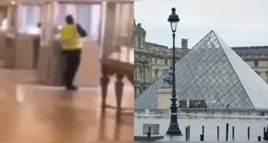 Imagem ilustrativa da notícia: Vídeo do momento do roubo de joias no Louvre é divulgado