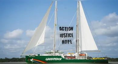 Imagem ilustrativa da notícia: Navio do Greenpeace em Belém: o que você precisa saber para visitar de graça