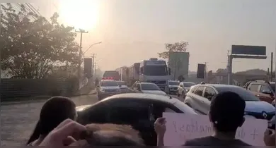 Imagem ilustrativa da notícia: BR-316: Protesto interdita trânsito em Marituba