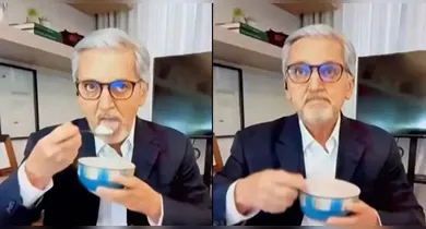 Imagem ilustrativa da notícia: VÍDEO: comentarista tenta comer durante prisão de Bolsonaro