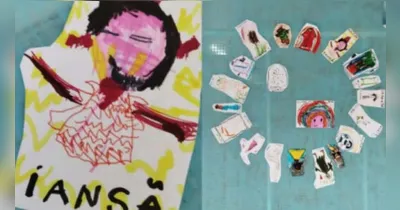 Desenho do Orixá feito pelo aluno