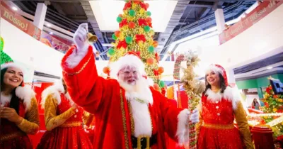 A programação do shopping contou com cortejo natalino, fanfarra, personagens infantis e apresentações que encantaram crianças e adultos.