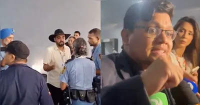 Prefeito Aurélio Goiano agride repórter Wesley Costa durante a COP30 em Belém