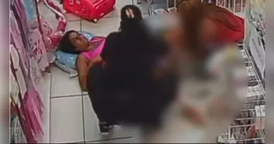 O chão da loja foi o local do parto