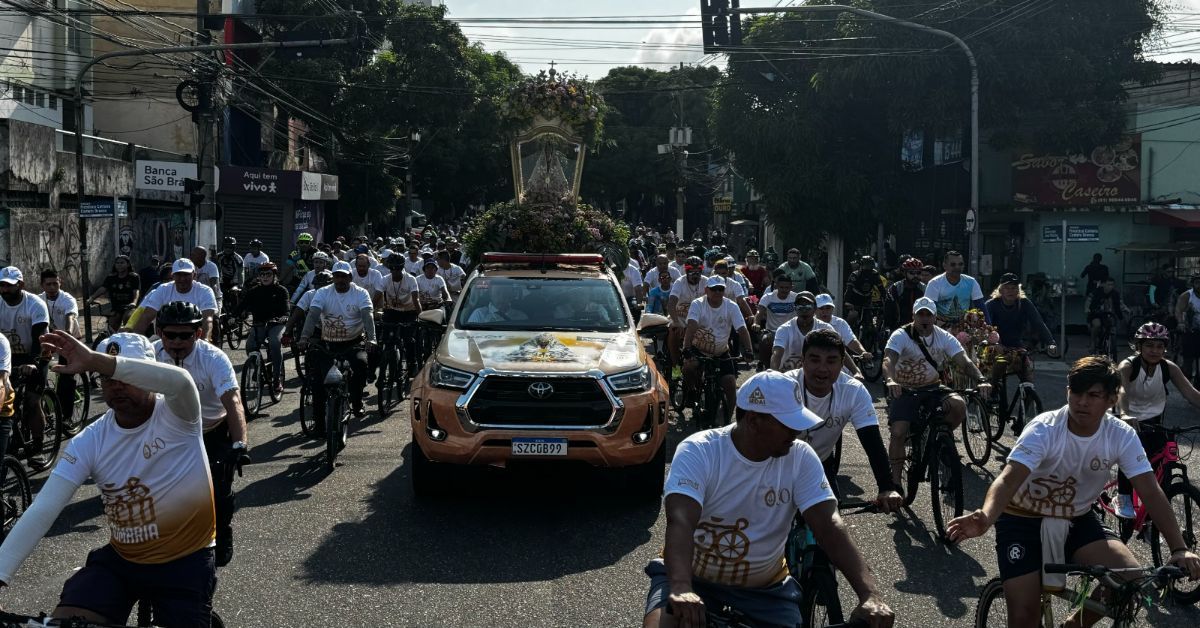 Imagem ilustrativa da notícia Ciclo Romaria 2025 une fé e pedal nas ruas de Belém