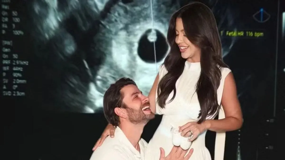 Imagem ilustrativa da notícia: Vídeo: Ex-BBBs Laís e Gustavo descobrem sexo do primeiro filho