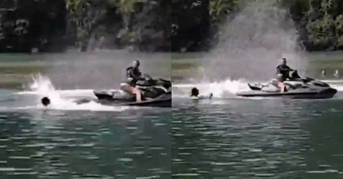 Imagem ilustrativa da notícia: Homem derruba e tentar atropelar companheira com moto aquática 