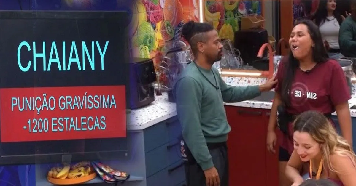 Imagem ilustrativa da notícia: Chaiany leva três punições ao comer comida do VIP no BBB 26