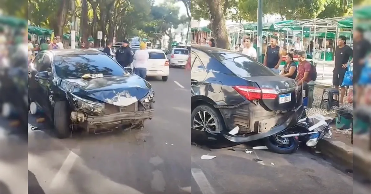 Imagem ilustrativa da notícia: Acidente na avenida Presidente Vargas deixa danos materiais