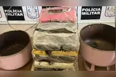 A droga estava escondida  dentro de cilindros de gás utilizados em aparelhos de ar-condicionado em porto no Pará.