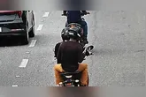 As imagens analisadas mostraram que dois homens participaram da ação criminosa, utilizando uma motocicleta.