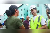 Futuros moradores também acompanharam a visita do ministro aos residenciais, que serão entregues na próxima semana.