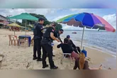 Além do patrulhamento, os policiais receberam orientação para divulgar o Protocolo SOS Mulher 190 em estabelecimentos, balneários e praias.