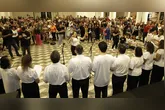 Evento gospel realizado nas dependências do Mercado