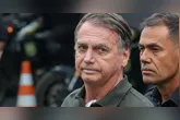 Bolsonaro fez exames e já retornou à Superintendência da PF, que fica a poucos quilômetros do hospital particular no qual realizou exames após a queda.