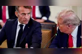 As falas de Trump citam Macron, presidente da França