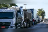 Bloqueio em rodovia durante a greve de caminhoneiros de 2018.
