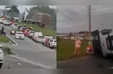 O acidente ocorreu em um dos principais acessos entre Ananindeua e Belém