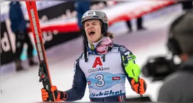 Lucas Pinheiro Braathen conquistou a medalha de prata no slalom gigante da Copa do Mundo de Esqui Alpino, em Alta Badia, na Itália.