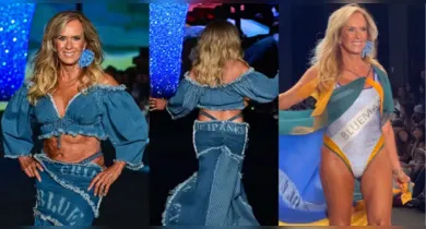 Imagem ilustrativa da notícia: Fio-dental e barriga de fora: Helô Pinheiro brilha no Rio Fashion Week