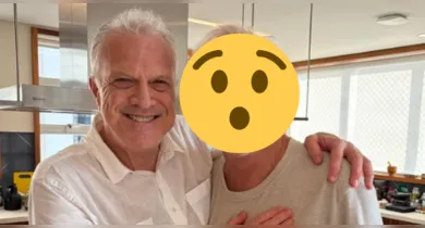 Imagem ilustrativa da notícia: Gêmeos? Irmão impressiona por semelhança com Pedro Bial