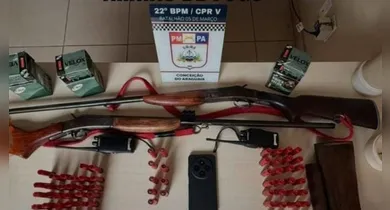 Imagem ilustrativa da notícia: Câmeras flagram furto e polícia descobre arsenal secreto de armas