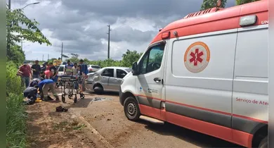 Imagem ilustrativa da notícia: Veículo capota na estrada do Aeroporto e deixa motorista ferida