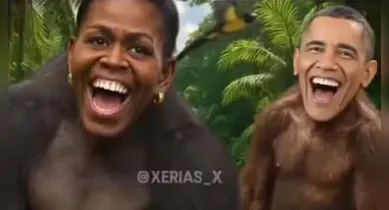 Imagem ilustrativa da notícia: Casa Branca remove vídeo que mostra casal Obama como macacos